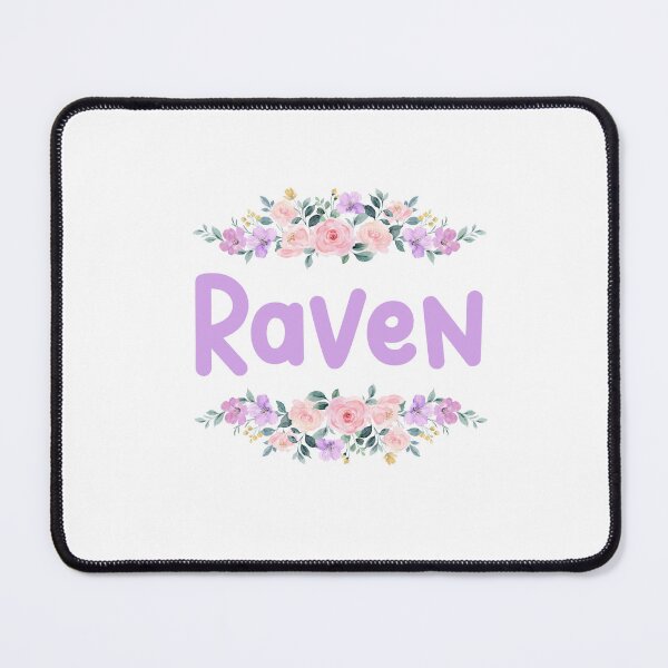 Item preview, Purple Flower Raven Name Label designed and sold by NormadWorld.