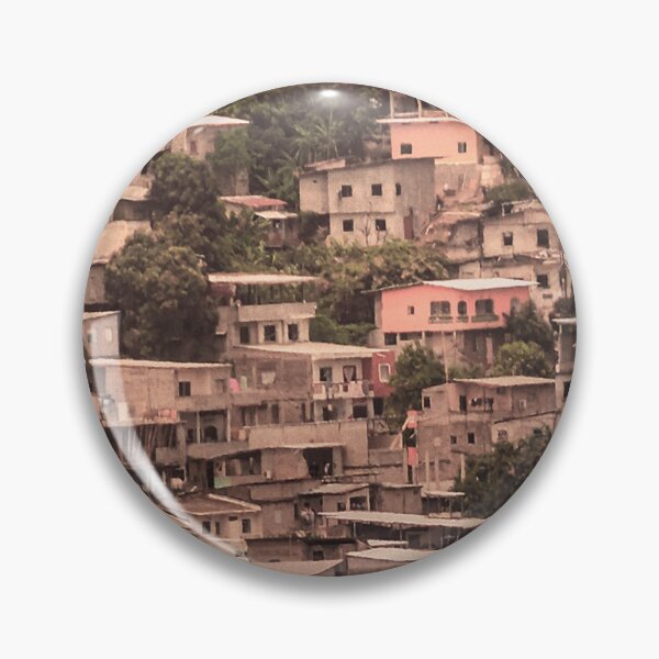 Artikelvorschau, Slums über Hügel, Stadt Guayaquil, Ecuador entworfen und verkauft von DFLC Prints.