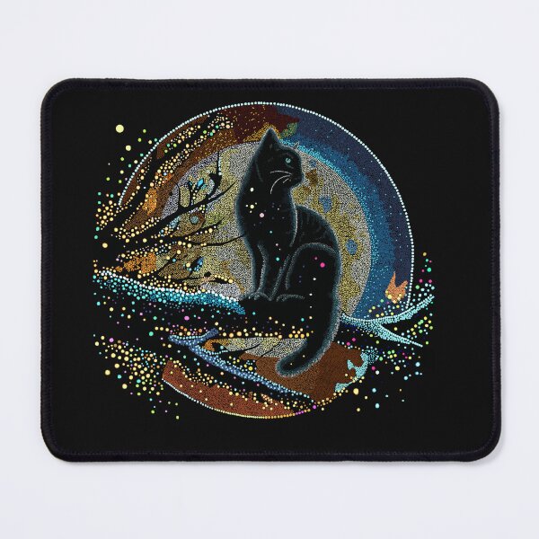 Item preview, Starry cat - nocturnal wanderer designed and sold by Znikoma.