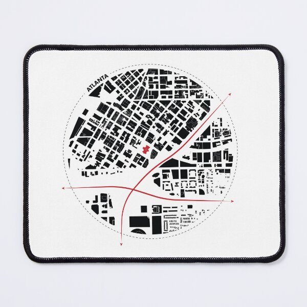Item preview, Atlanta Skyline Silhouette: Urban Charm Figure Ground Map designed and sold by Mundivagant Designs.