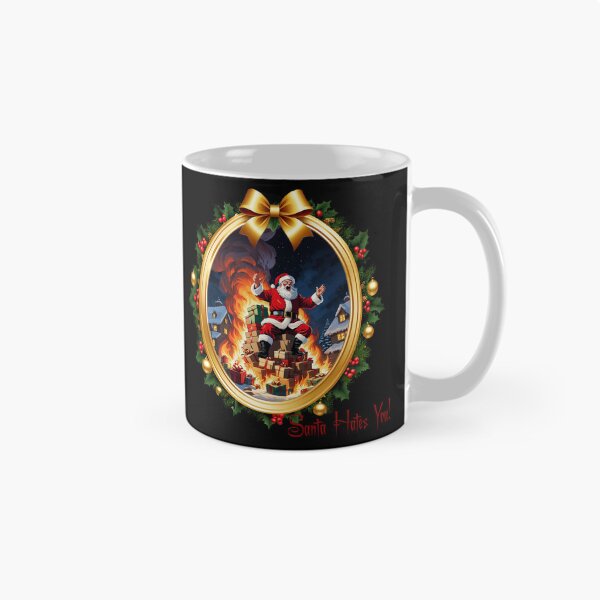 Artikelvorschau, Der Weihnachtsmann hasst dich! entworfen und verkauft von FatCatStudios.