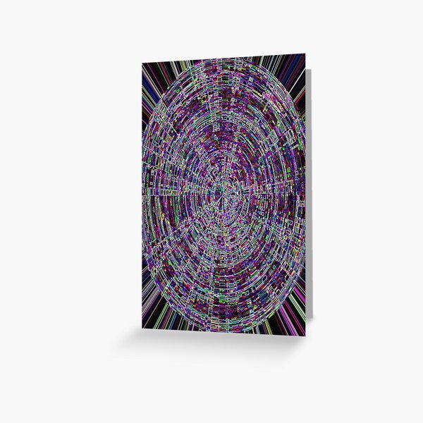 Purple Abstract. Greeting Card