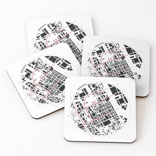 Item preview, Nashville Neighborhoods: Urban Plan Illustration designed and sold by Mundivagant Designs.