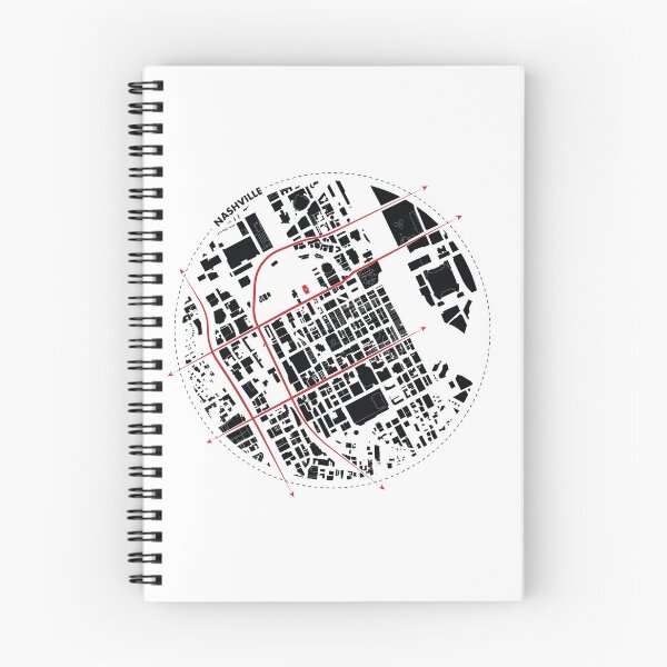 Item preview, Nashville Neighborhoods: Urban Plan Illustration designed and sold by Mundivagant Designs.