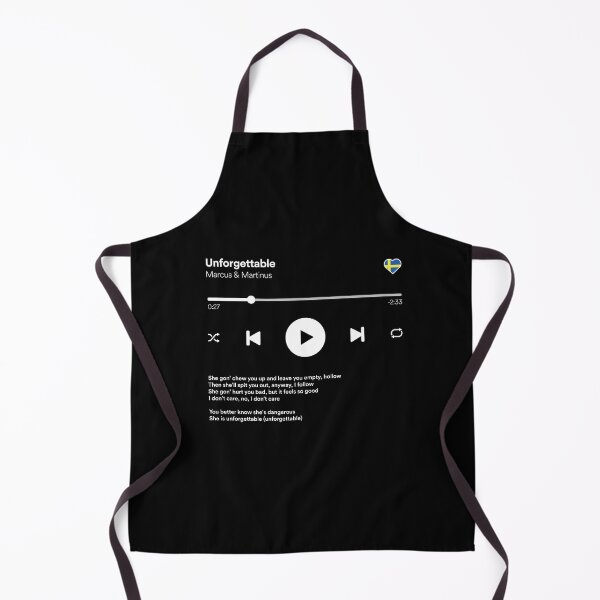Item preview, Unforgettable - Marcus & Martinus - Eurovision 2024 Sweden - Media Player Mockup - Melodifestivalen Winner 2024 designed and sold by Vision-Tees.