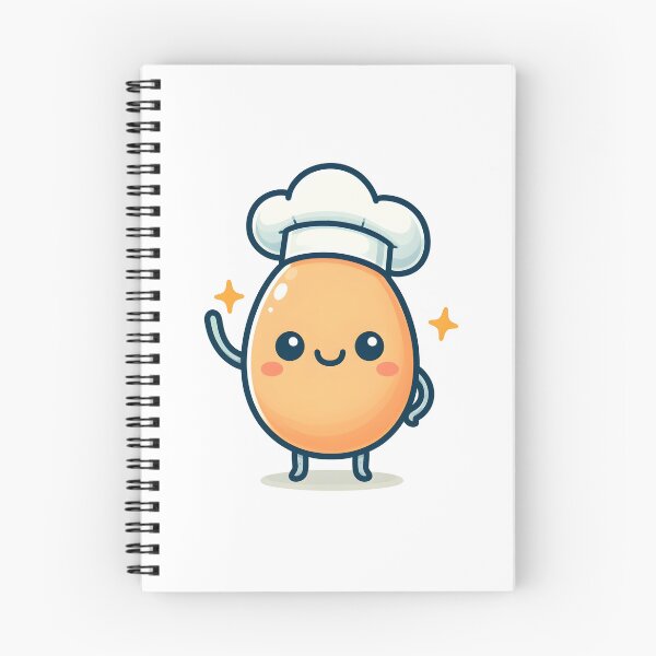 Item preview, Kawaii Egg Waving Hello Wearing A Chef'S Hat designed and sold by CanvasCutie.