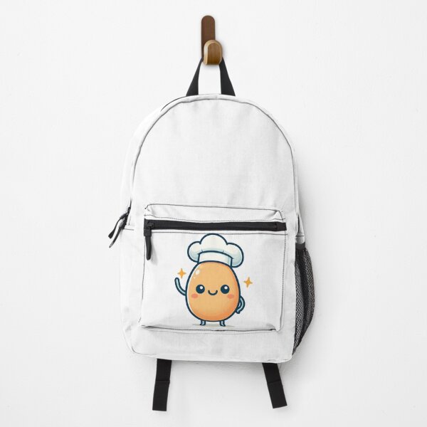 Item preview, Kawaii Egg Waving Hello Wearing A Chef'S Hat designed and sold by CanvasCutie.