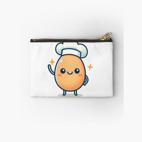 Item preview, Kawaii Egg Waving Hello Wearing A Chef'S Hat designed and sold by CanvasCutie.