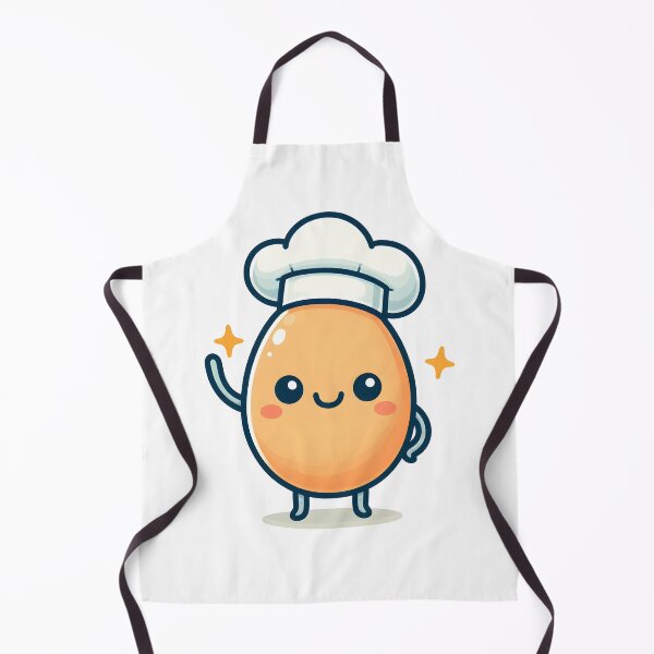 Item preview, Kawaii Egg Waving Hello Wearing A Chef'S Hat designed and sold by CanvasCutie.