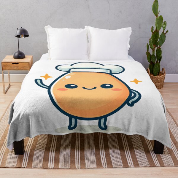 Item preview, Kawaii Egg Waving Hello Wearing A Chef'S Hat designed and sold by CanvasCutie.