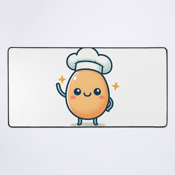Item preview, Kawaii Egg Waving Hello Wearing A Chef'S Hat designed and sold by CanvasCutie.