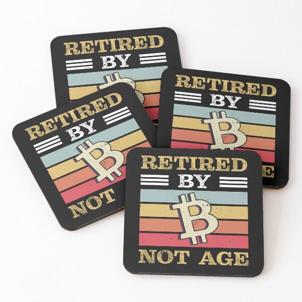 Item preview, Retired by Bitcoin Not Age Crypto Investment Funny designed and sold by Mobius Spot Collective.