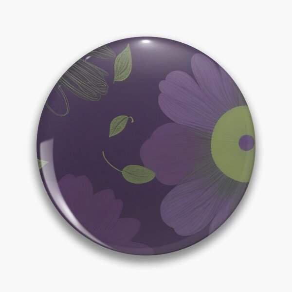 Item preview, RogerPattern - "Floral in shades of purple and green" designed and sold by RogerPattern.