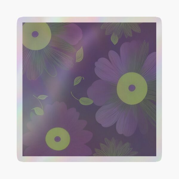 Item preview, RogerPattern - "Floral in shades of purple and green" designed and sold by RogerPattern.