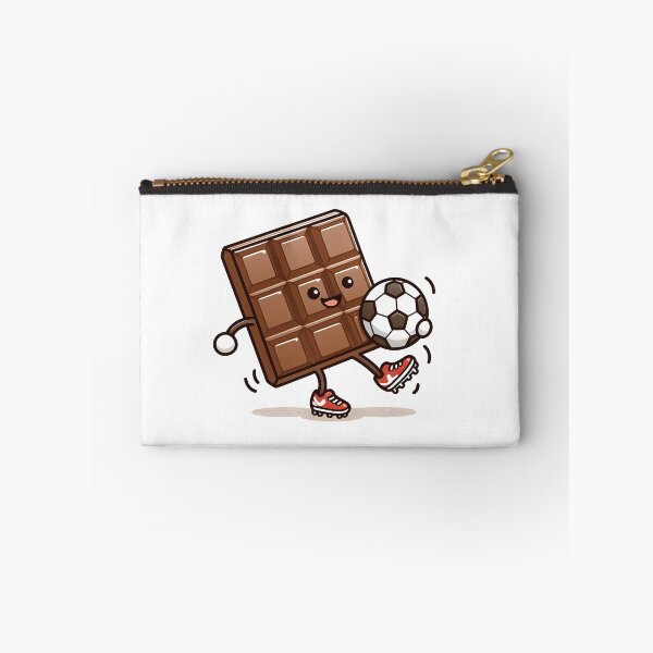 Artikelvorschau, Kawaii-Schokolade mit Fußballschuhen, die Fußball spielen entworfen und verkauft von CanvasCutie.