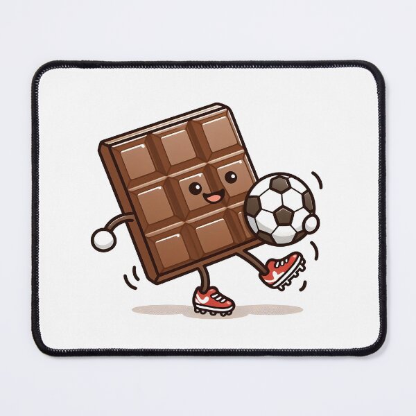 Item preview, Kawaii Chocolate With Soccer Cleats Playing Soccer designed and sold by CanvasCutie.