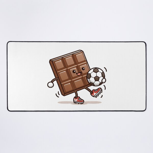 Item preview, Kawaii Chocolate With Soccer Cleats Playing Soccer designed and sold by CanvasCutie.
