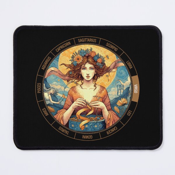 Item preview, ZODIAC Virgo - Astrological VIRGO - VIRGO - ZODIAC sign - Van Gogh style - 7 designed and sold by ArtProjectShop.