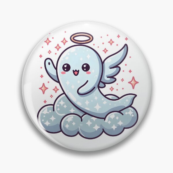 Item preview, Kawaii Sparkling Banshee Waving From Shimmering Cloud designed and sold by CanvasCutie.