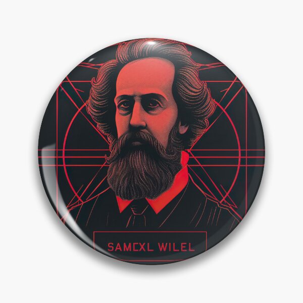 Item preview, James Clerk Maxwell | Red minimalism designed and sold by ComicsFactory.