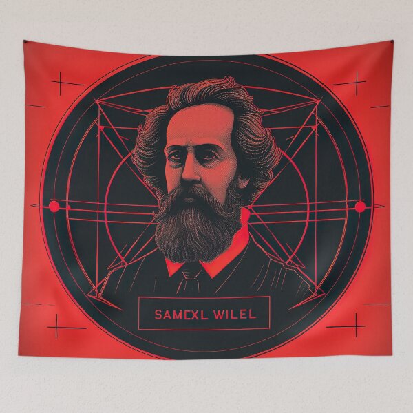 Item preview, James Clerk Maxwell | Red minimalism designed and sold by ComicsFactory.