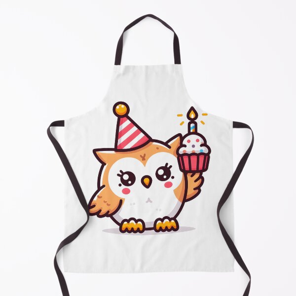 Item preview, Kawaii Owl With Party Hat designed and sold by CanvasCutie.