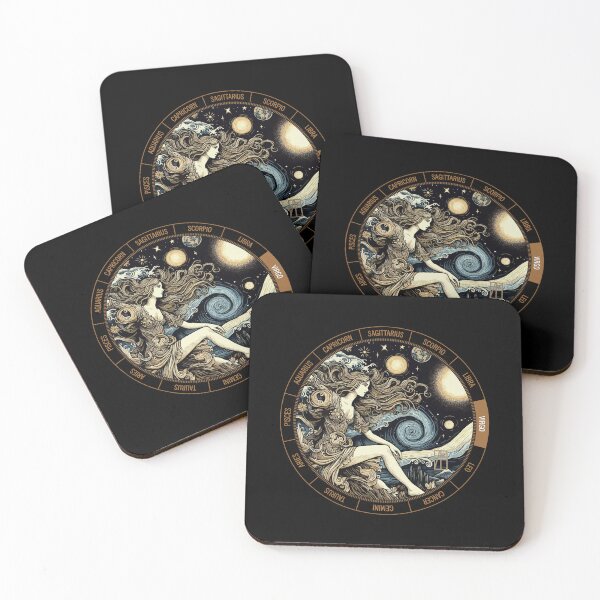 Item preview, ZODIAC Virgo - Astrological VIRGO - VIRGO - ZODIAC sign - Van Gogh style - 10 designed and sold by ArtProjectShop.