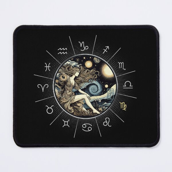 Item preview, ZODIAC Virgo - Astrological VIRGO - VIRGO - ZODIAC sign - Van Gogh style - 11 designed and sold by ArtProjectShop.