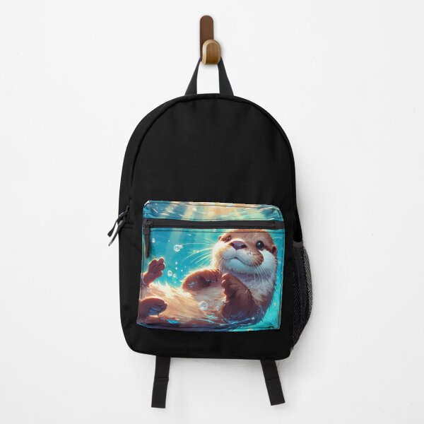 Item preview, Kawaii Anime Otter Diving designed and sold by TomFrontierArt.