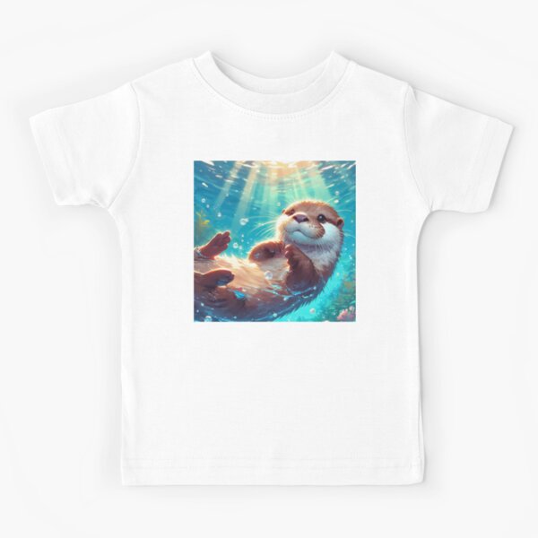 Item preview, Kawaii Anime Otter Diving designed and sold by TomFrontierArt.