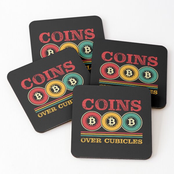 Item preview, Coins Over Cubicles Crypto Investment Funny designed and sold by Mobius Spot Collective.
