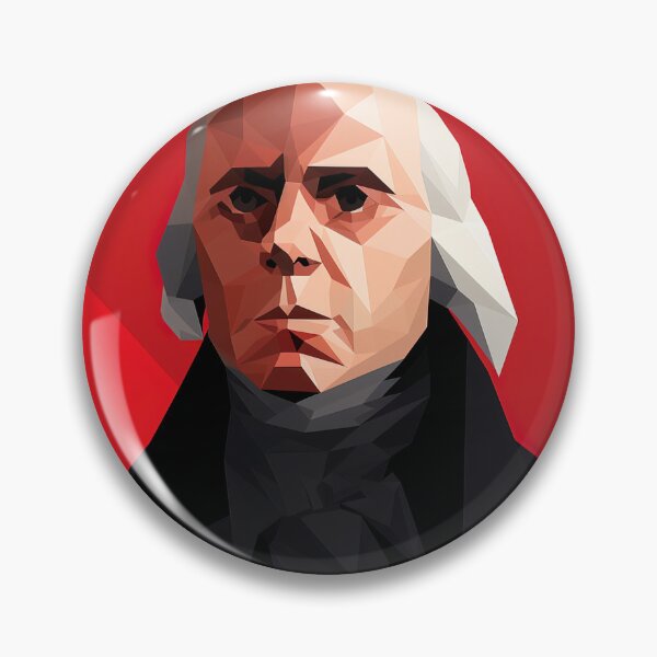 Item preview, James Madison | Red minimalism designed and sold by ComicsFactory.