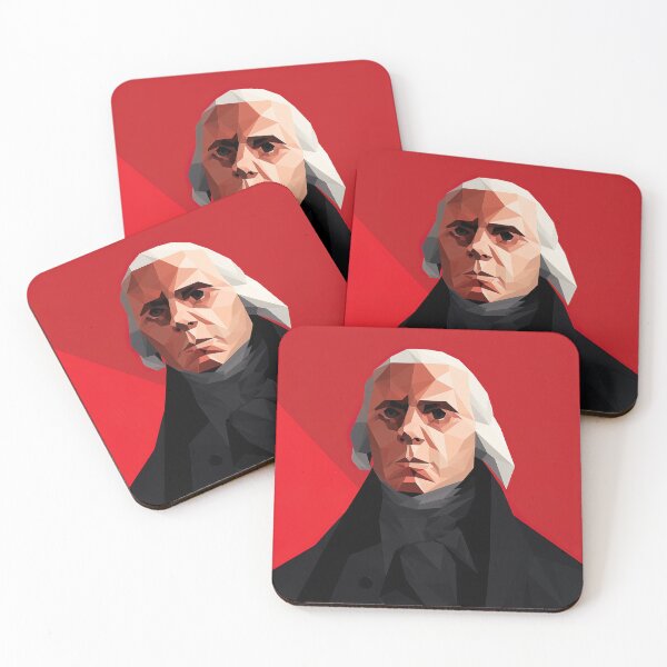 Item preview, James Madison | Red minimalism designed and sold by ComicsFactory.