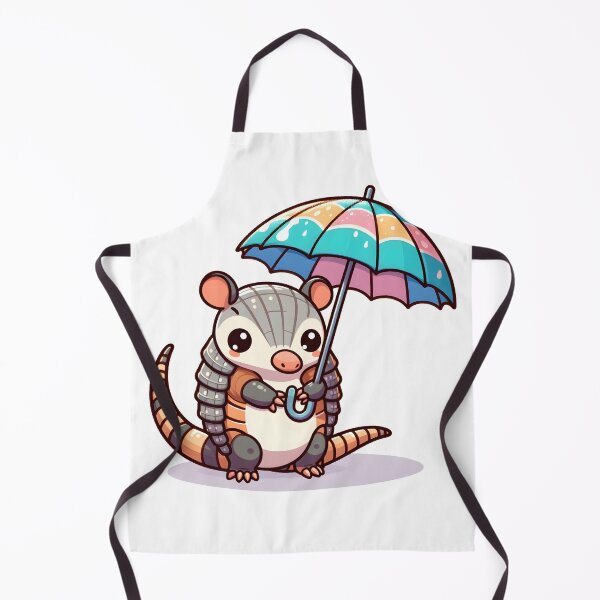 Item preview, Kawaii Armadillo With Tiny Umbrella designed and sold by CanvasCutie.