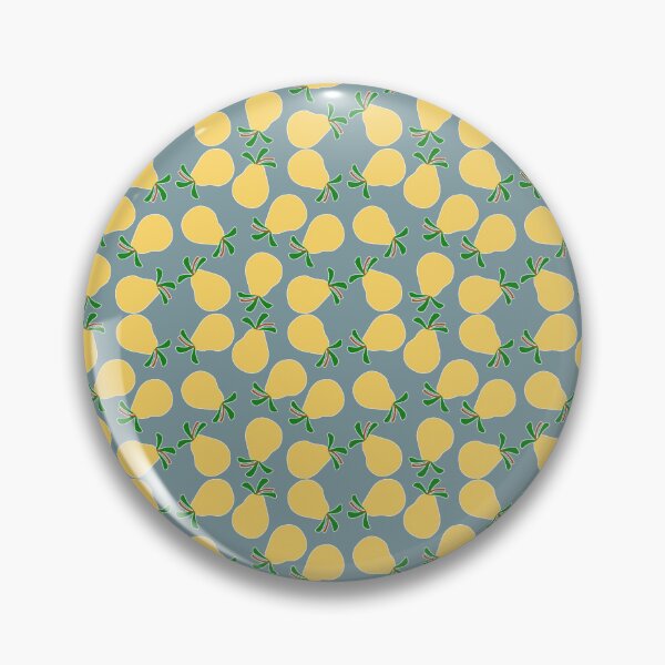 Item preview, Fruity Flair: Foodie Fashion with Yellow Pears on Muted Light Blue designed and sold by IraNiva.