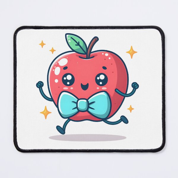 Item preview, Kawaii Apple With A Bow Tie designed and sold by CanvasCutie.