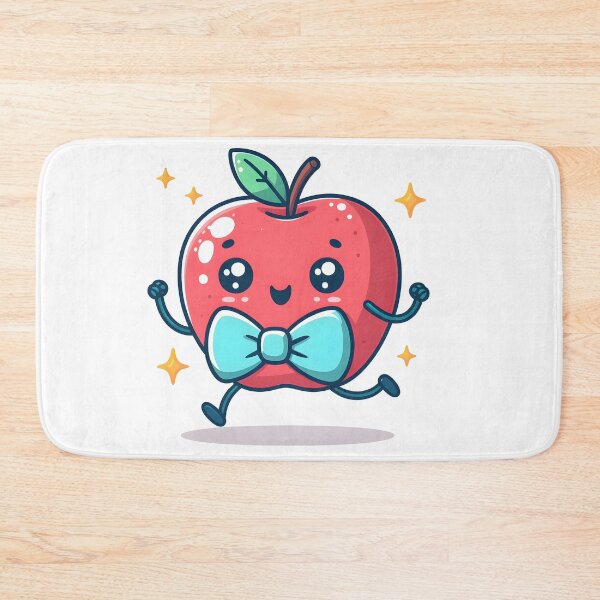 Item preview, Kawaii Apple With A Bow Tie designed and sold by CanvasCutie.