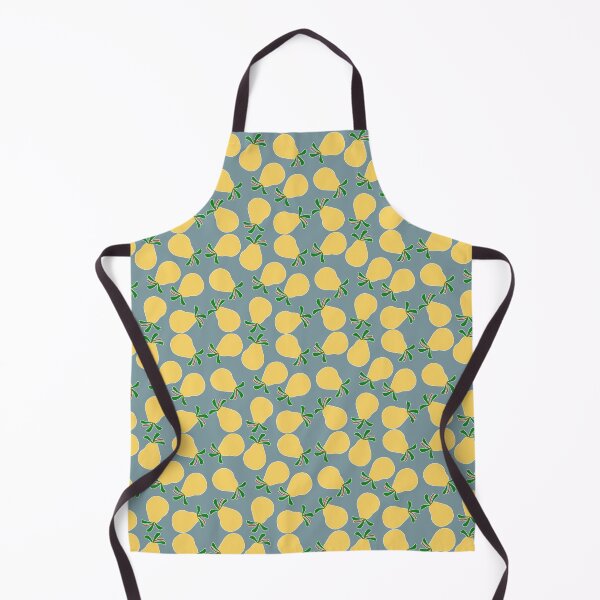 Item preview, Fruity Flair: Foodie Fashion with Yellow Pears on Muted Light Blue designed and sold by IraNiva.