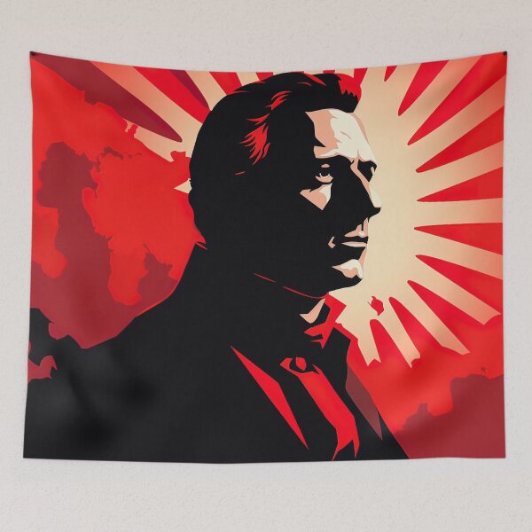 Item preview, James Monroe | Red minimalism designed and sold by ComicsFactory.