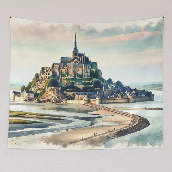 Item preview, Mont-Saint-Michel tidal island designed and sold by Cerberus-Art.