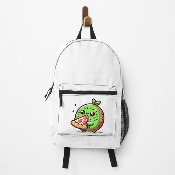 Item preview, Kawaii Kiwi With Pizza Slice designed and sold by CanvasCutie.