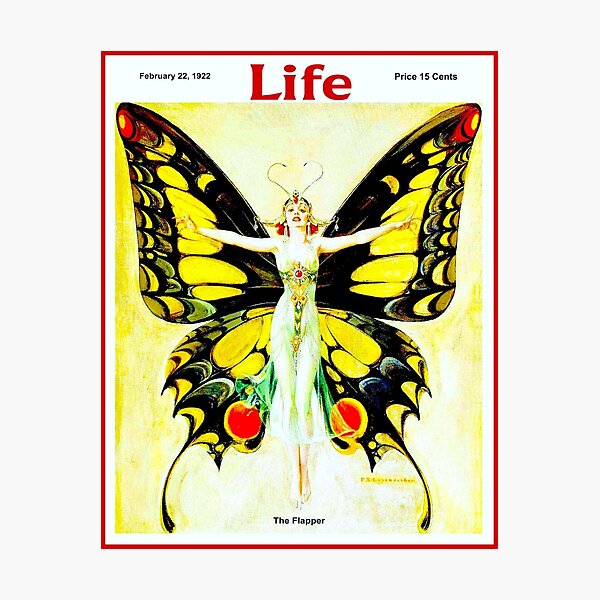 Item preview, LIFE : Vintage 1922 Flapper Pastel Colored Print designed and sold by posterbobs.