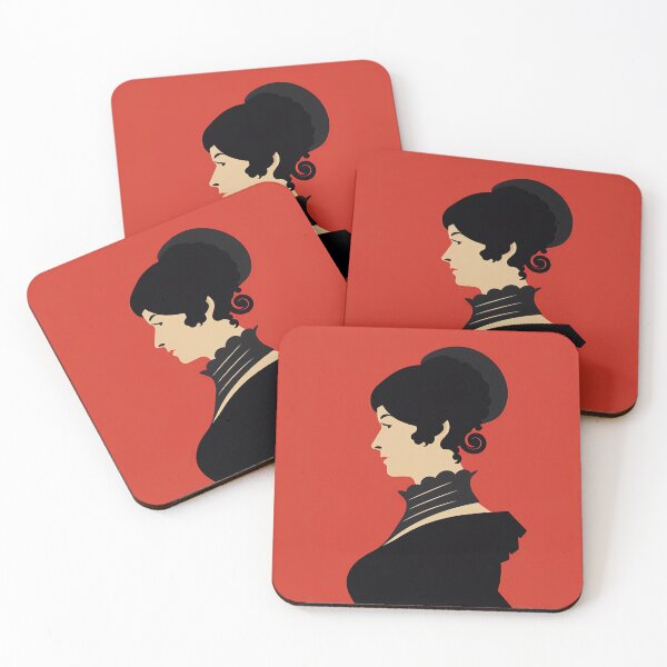 Item preview, Jane Austen | Red minimalism designed and sold by ComicsFactory.