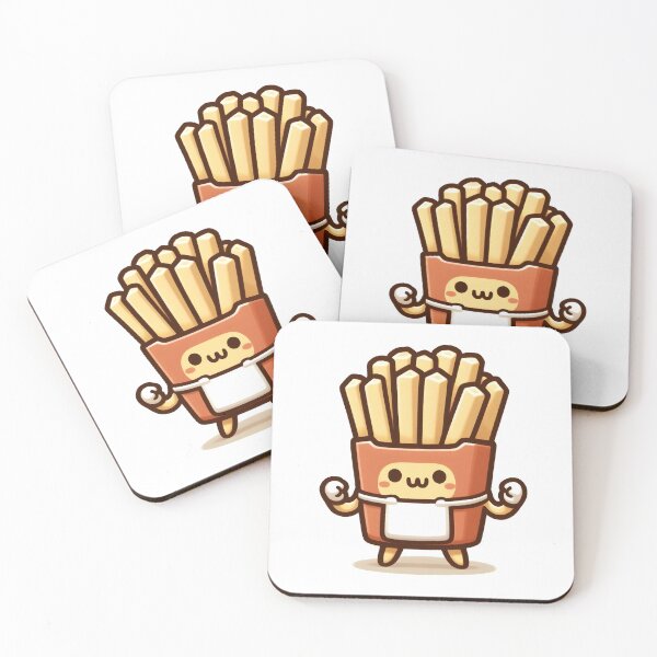 Item preview, Kawaii French Fries With Apron designed and sold by CanvasCutie.