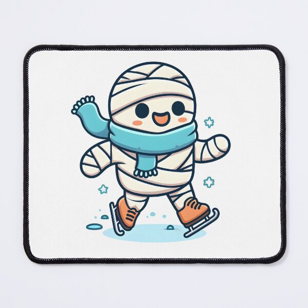 Item preview, Kawaii Happy Mummy: A Scarf Wrapped Around The Neck designed and sold by CanvasCutie.