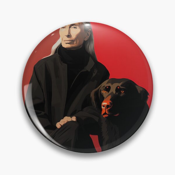 Item preview, Jane Goodall | Red minimalism designed and sold by ComicsFactory.