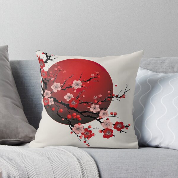 Item preview, Japanese cherry blossom | Red minimalism designed and sold by ComicsFactory.