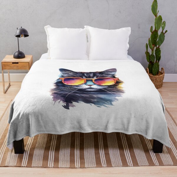 Item preview, Funny cat wearing sunglasses designed and sold by ShopMaxiDesigns.