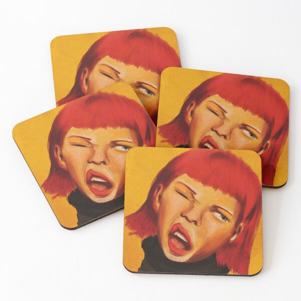Item preview, "Crimson Expression: A Portrait of Raw Emotion" designed and sold by GOODARTENOON.