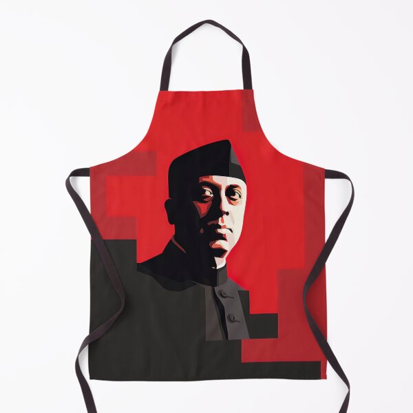 Item preview, Jawaharlal Nehru | Red minimalism designed and sold by ComicsFactory.